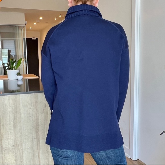 J.Crew Collection Cowl neck Side Zip Pull Over Merino Wool Sweater Sz: S - Picture 4 of 14